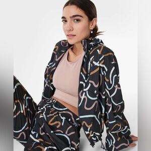 Like New Sweaty Betty Adapt Studio Hooded Zip Through Medium